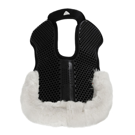 Acavallo Pad SP WFS Suede Rear Sheepskin Hexagonal Gel Flat #colour_black-white