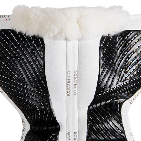 Acavallo Pad Mf-S Jccs-S Cw-Cs Suede Cut-Out Sheepskin Gel Grip Flat
#colour_white-white