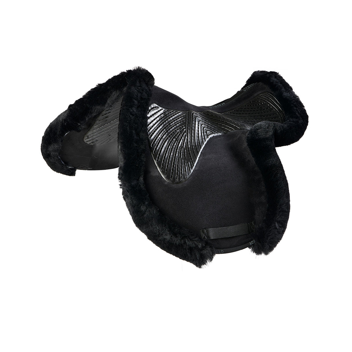 Acavallo Saddle Pad JS-S CW-CS Cut-Out Numnah Twin Sided Gel Grip #colour_black-black