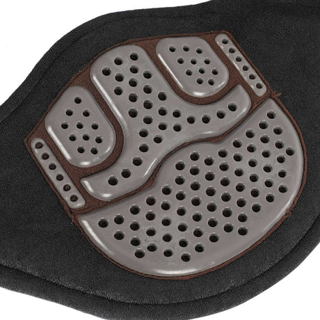 Acavallo Jumping Stud Guard Girth Gel Classic PVC #colour_brown