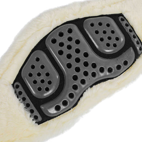 Jumping girth Classic gel PVC detachable faux sheepskin