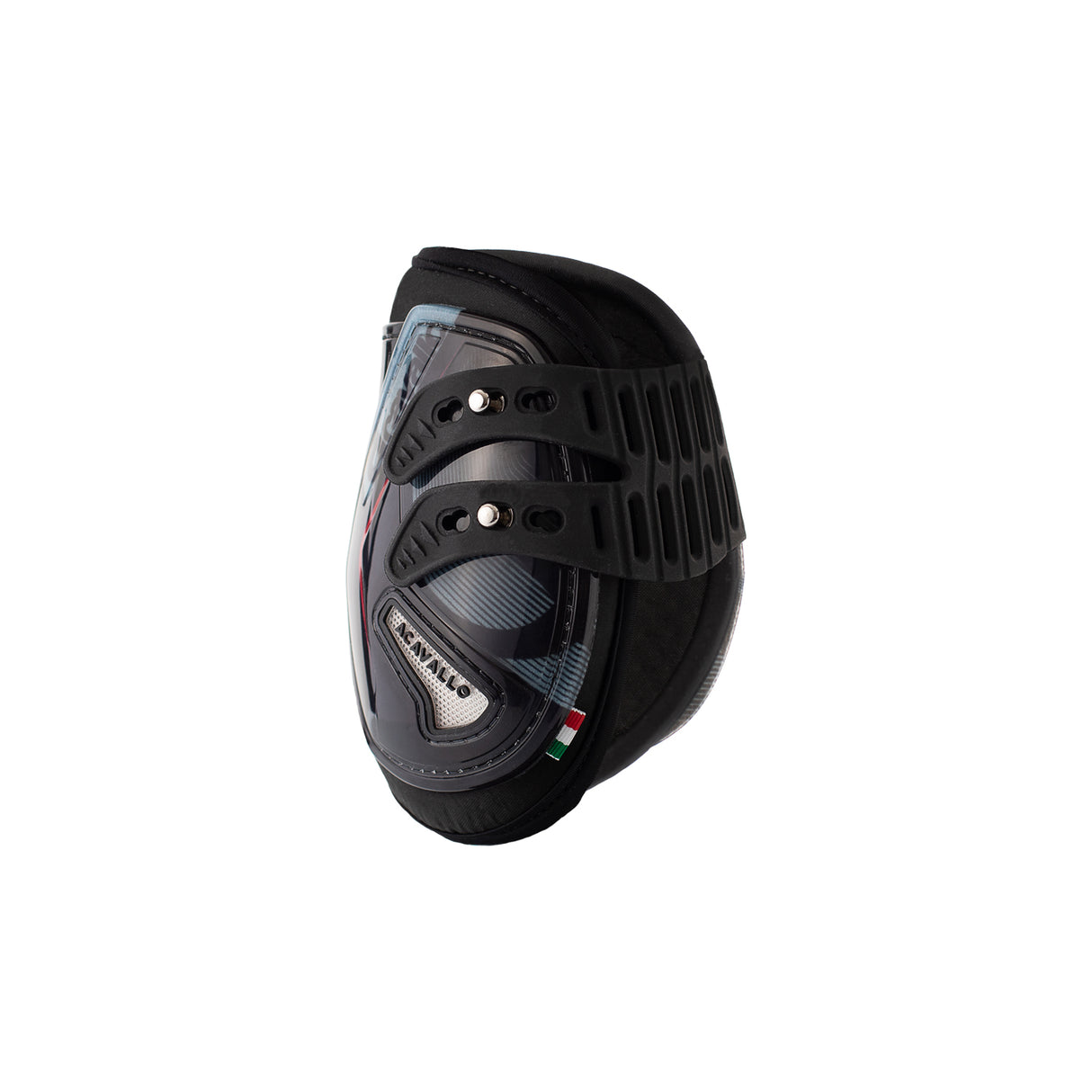 Acavallo Opera Fetlock Boots Elastic And Button Fastening #colour_black