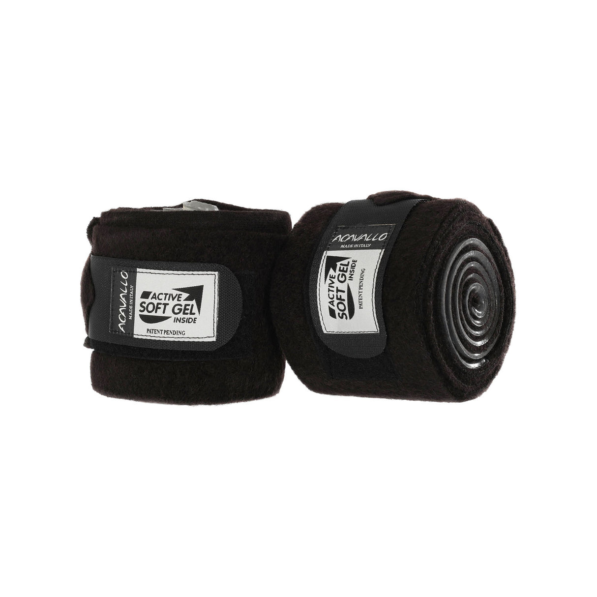 Acavallo Virgin Wool Bandages Classic Gel #colour_brown