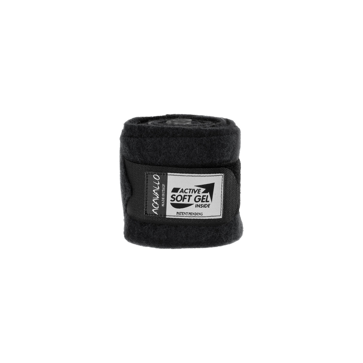 Acavallo Virgin Wool Bandages Classic Gel #colour_black