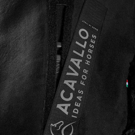 Acavallo Pad Piuma-FS WFS-FS Pocket Suede Front Riser #colour_black