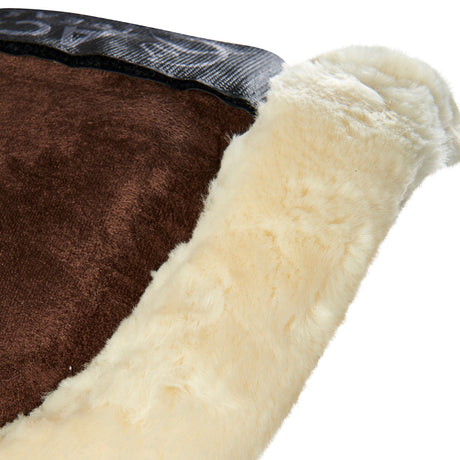 Acavallo Pad Piuma-FS WFS-FS Pocket Suede Rear Riser #colour_brown-natural