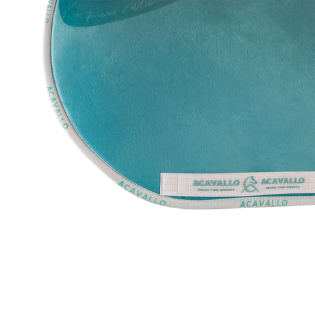 Acavallo Special Edition Saddle Pad JS CW-3Ds Louvre & Bamboo Silicone Grip #colour_blue