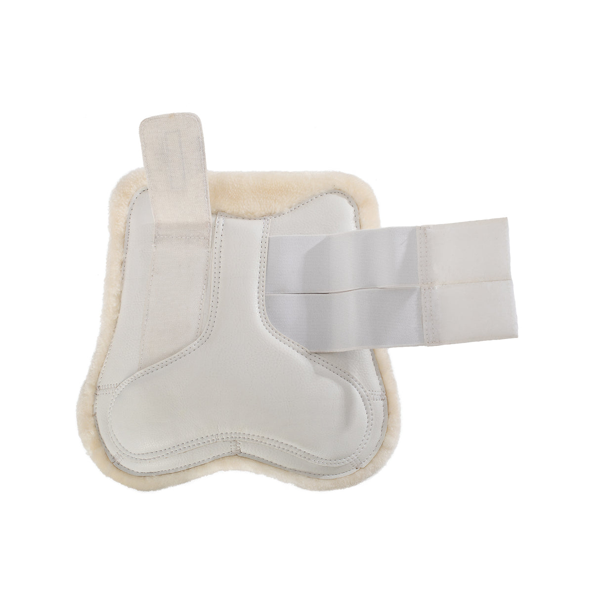 Acavallo Jumping Tendon Boots Faux Sheepskin & Hook-And-Loop Closure
