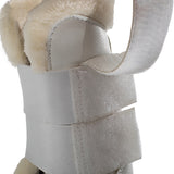 Acavallo Jumping Tendon Boots Faux Sheepskin & Hook-And-Loop Closure