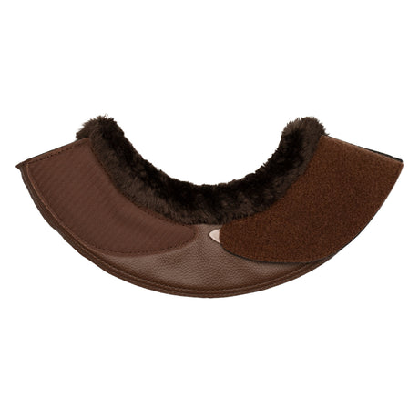 Acavallo Bell Boots Faux Sheepskin & Hook-And-Loop Closure #colour_brown