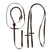 Acavallo Thiedemann Reins Tubular Nylon #colour_brown