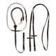 Acavallo Thiedemann Reins Tubular Nylon #colour_brown