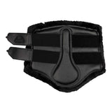 Acavallo Front Brushing Boots Eco-Leather & Faux Sheepskin #colour_black