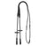 Acavallo Tubular Reins Leather & Rubber #colour_black