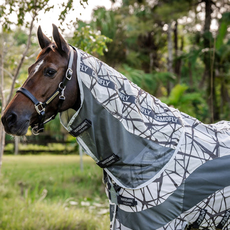 Horseware Ireland Amigo CamoFly Rug #colour_camofly-print-grey