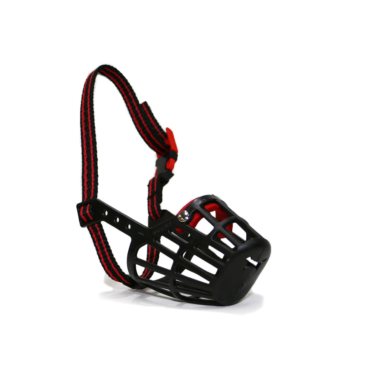 Ancol Training & Safety Plastic Dog Muzzle #colour_black-red