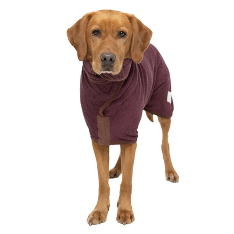 Ruff & Tumble Country Dog Drying Coat #colour_burgundy