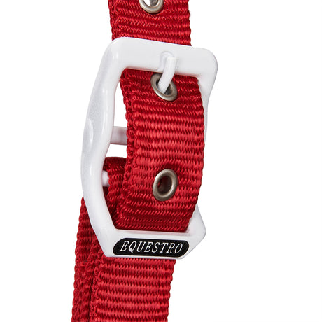 Equestro Nylon Halter With Snap Hook #colour_blue