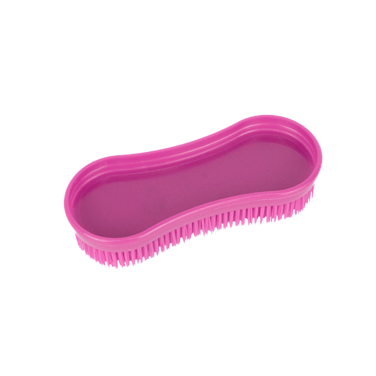 GS Equestrian & Country Plastic Grooming Brush #colour_pink