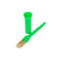 GS Equestrian & Country Hoof Dressing Brush #colour_green