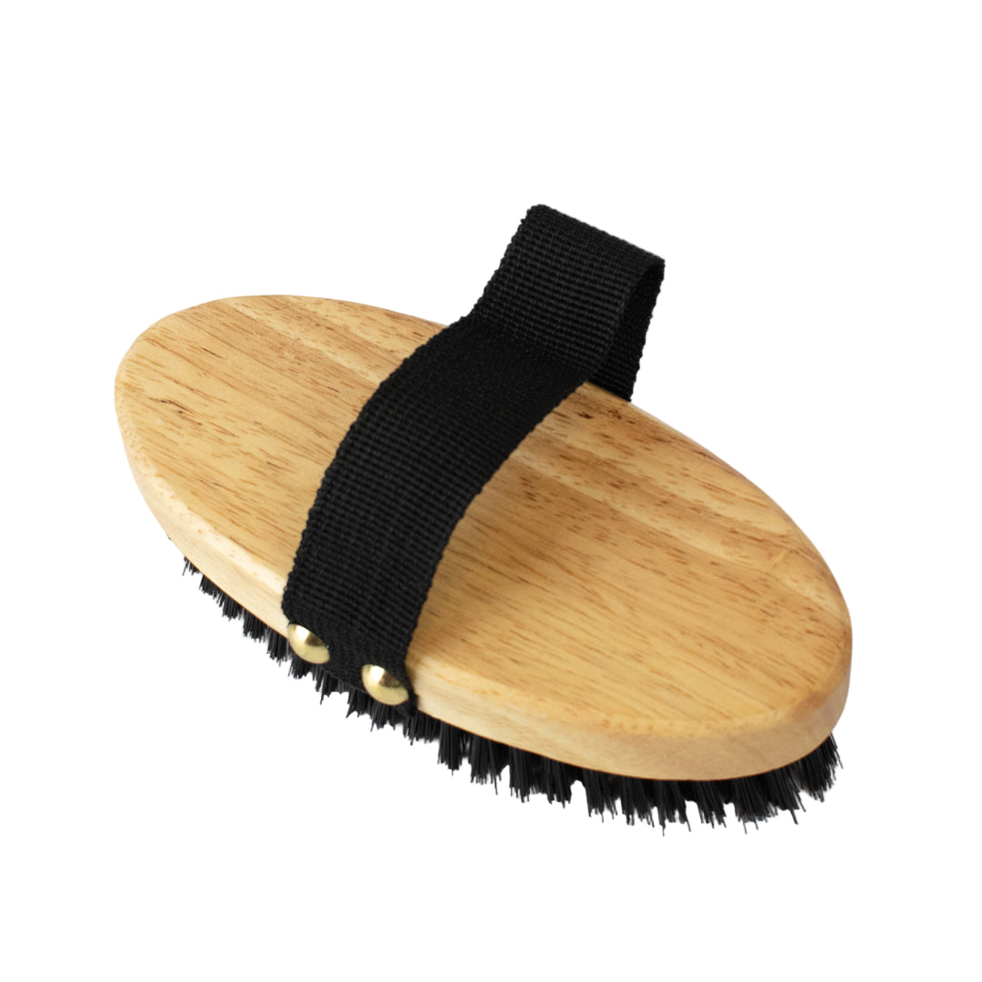 GS Equestrian & Country Wooden Body Brush #colour_black