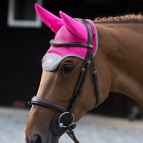 Woof Wear Hi Vis Noise Cancelling Fly Veil #colour_hi-vis-pink