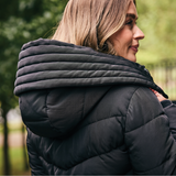 Dublin Belted Ladies Longline Puffer #colour_black