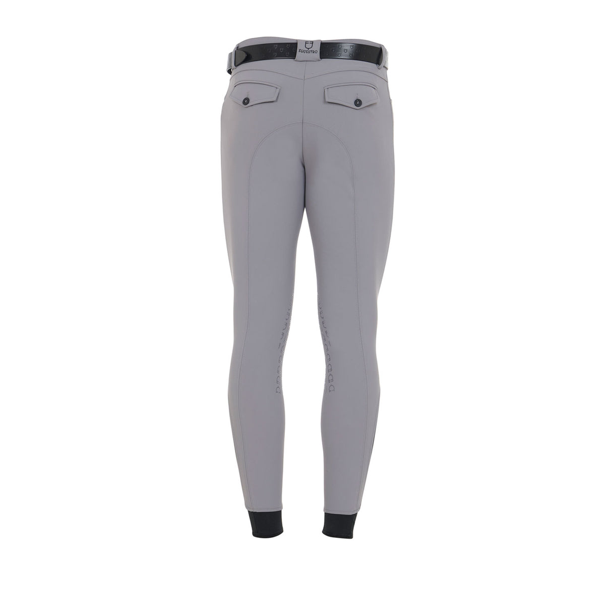 Equestro Men's Slim Fit Grip Breeches With Logo
