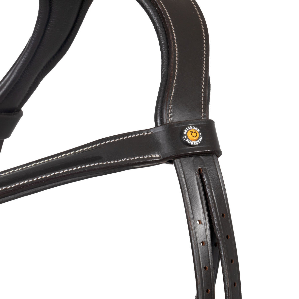 Anatomical bridle with curved noseband
