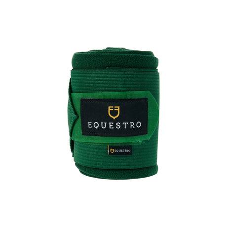 Breathable fleece bandages with elastic