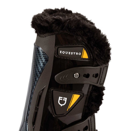 Equestro Spider Man Anatomical Tendon Boots With Synthetic Sheepskin #colour_brown