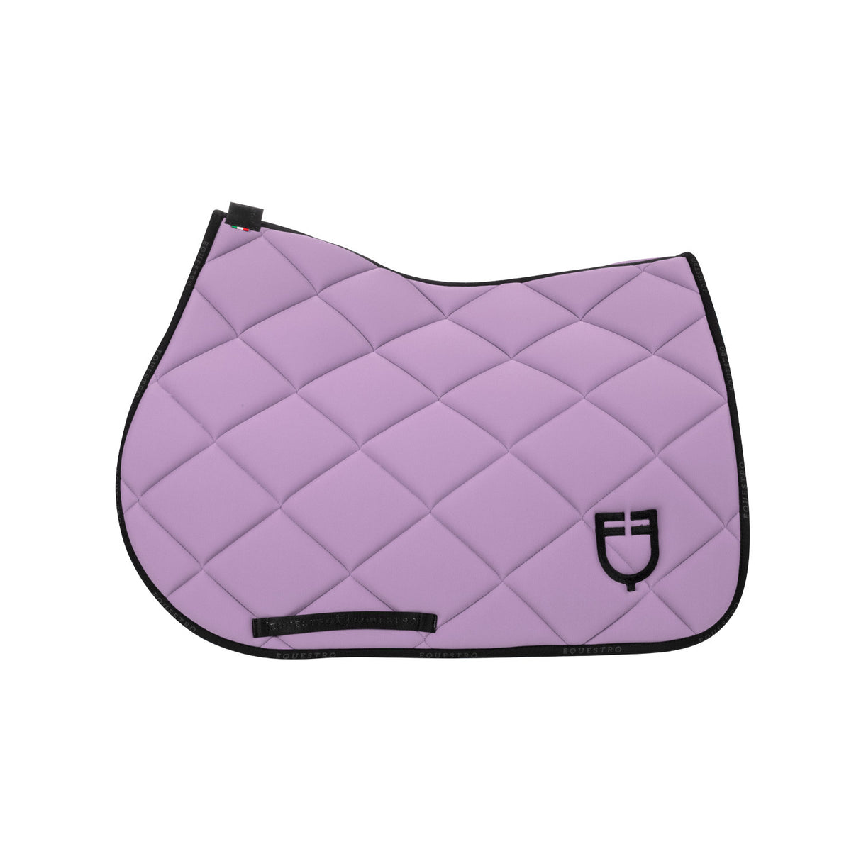 Jumping saddle pad technical fabric with logo