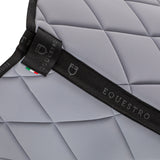 Dressage saddle pad technical fabric with logo