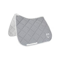 Dressage saddle pad technical fabric with logo