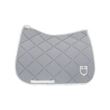 Dressage saddle pad technical fabric with logo