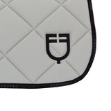 Dressage saddle pad technical fabric with logo