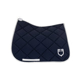 Dressage saddle pad technical fabric with logo