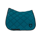 Dressage saddle pad technical fabric with logo