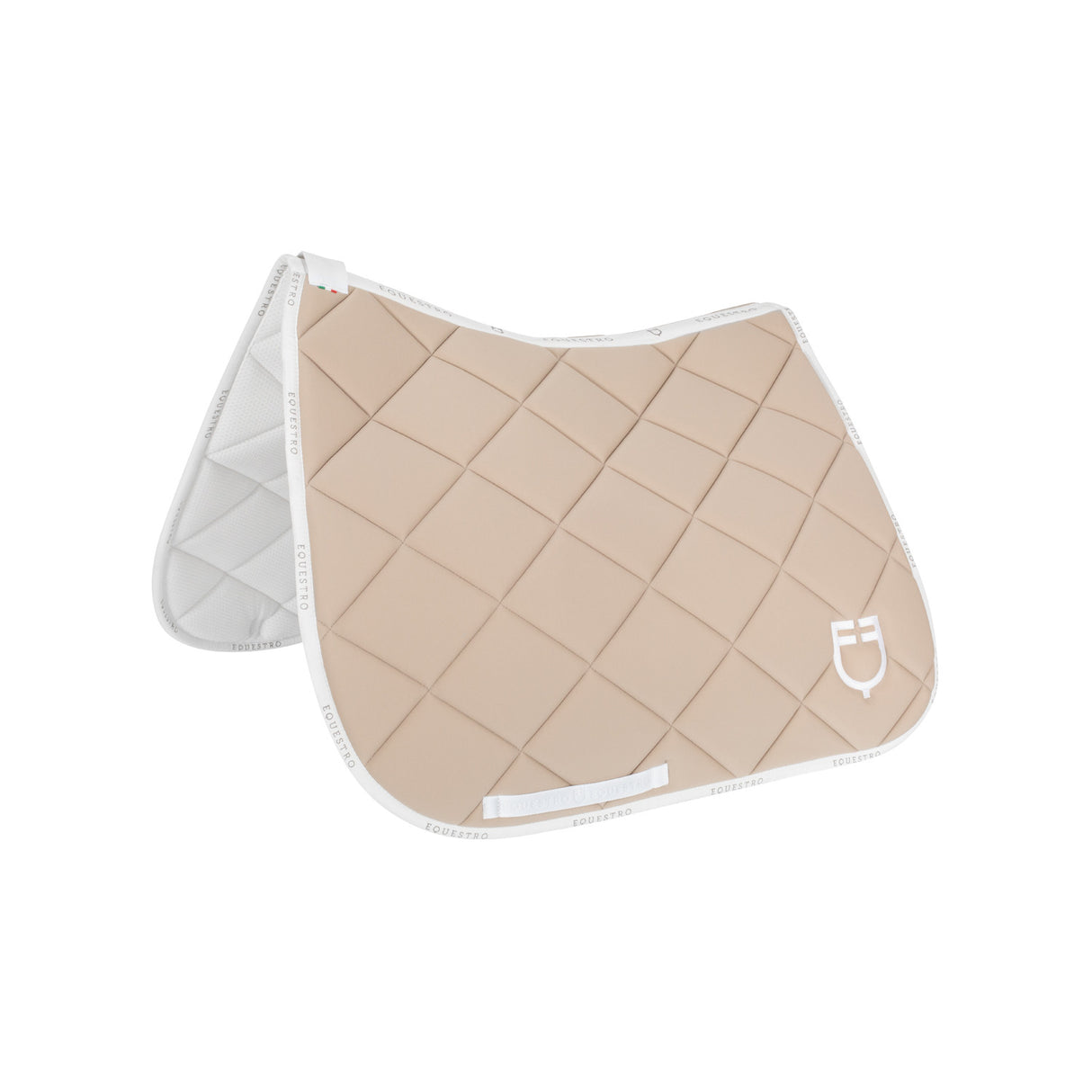 Dressage saddle pad technical fabric with logo