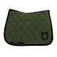 Equestro Dressage Saddle Pad With Onion Quilting #colour_grey