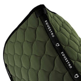 Equestro Dressage Saddle Pad With Onion Quilting #colour_grey