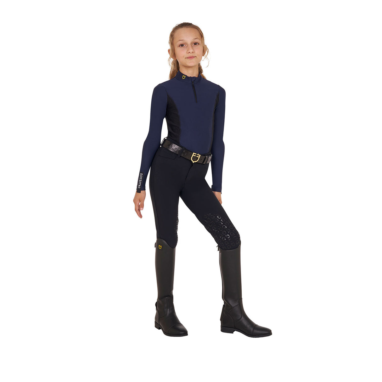 Girls' long-sleeved training base layer