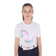 Equestro Girls' Slim Fit T-Shirt Interference Horse Print