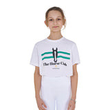 Equestro Girls' Stripe Horse Club Cotton T-Shirt