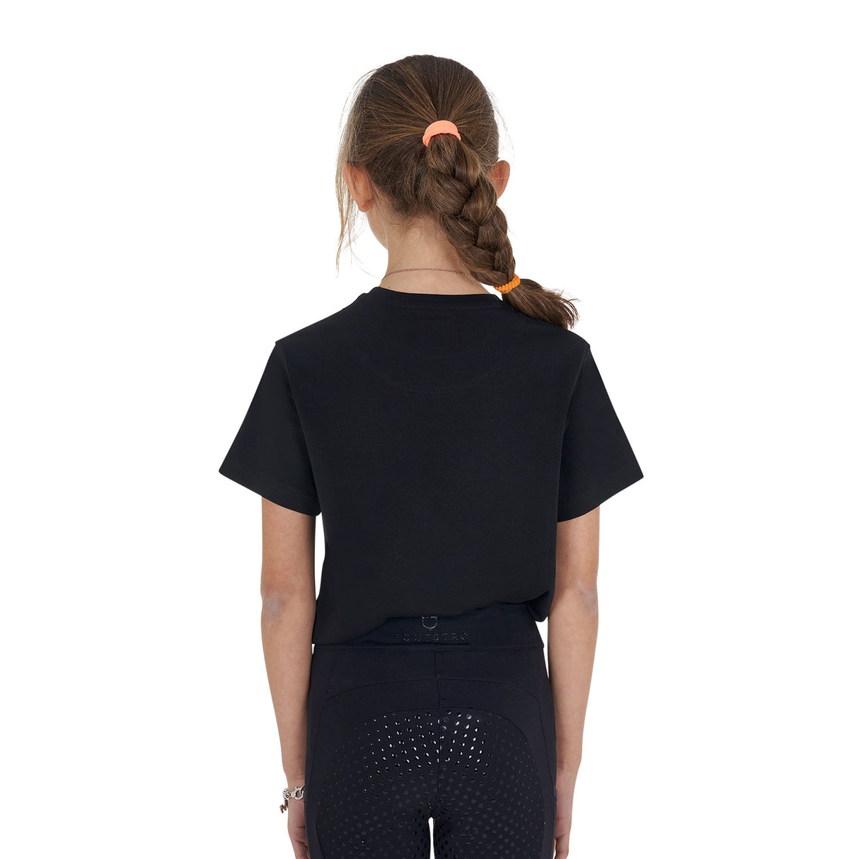 Equestro Girls' So Lovely Cotton T-Shirt #colour_black