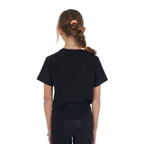 Equestro Girls' So Lovely Cotton T-Shirt #colour_black