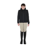 Equestro Unisex Kids Waterproof And Windproof Nylon Jacket #colour_black