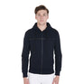 Equestro Men's Full Zip Interlock Sweatshirt #colour_blue