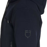Equestro Men's Full Zip Interlock Sweatshirt #colour_blue