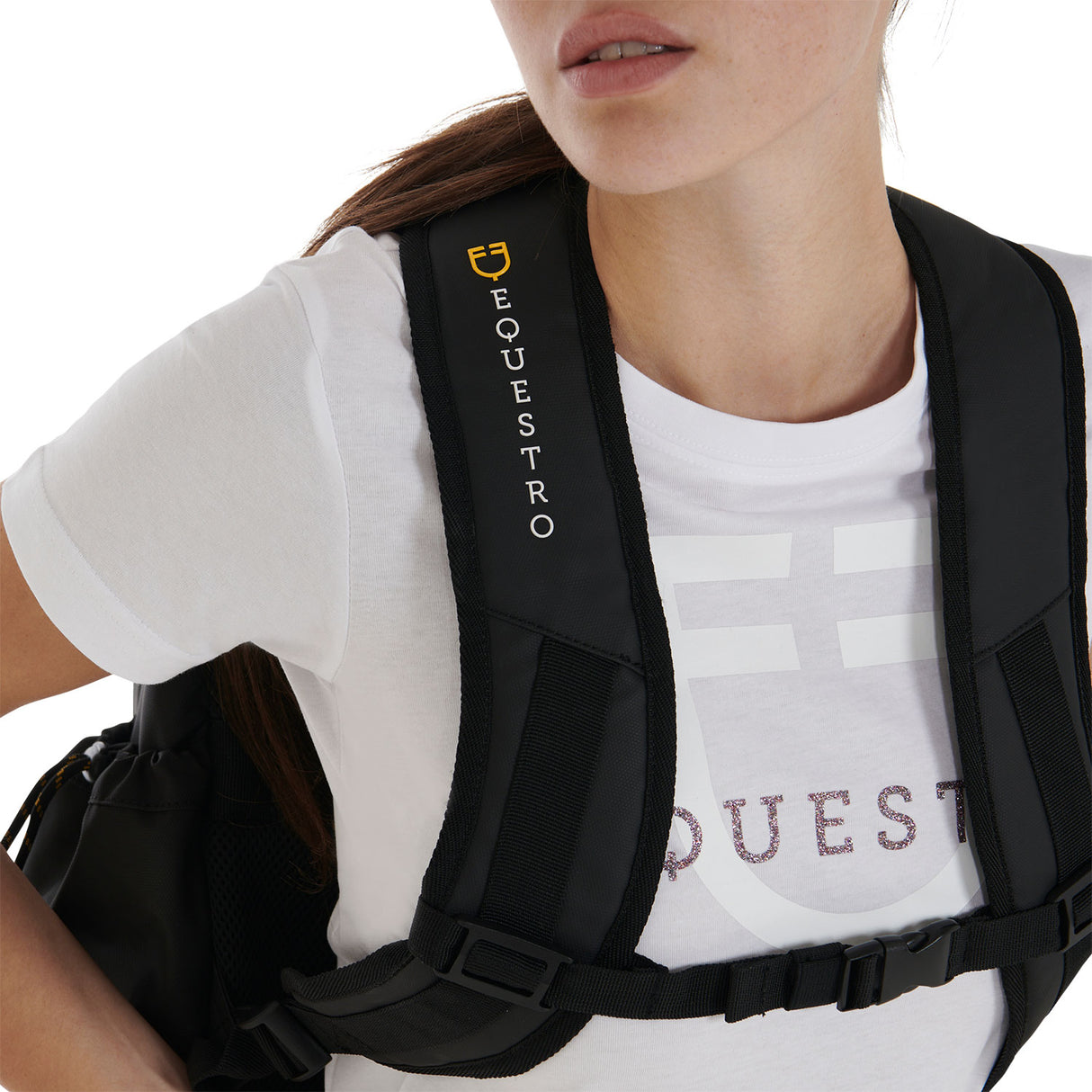 Equestro Multi-Pocket Unisex Technical Backpack #colour_black